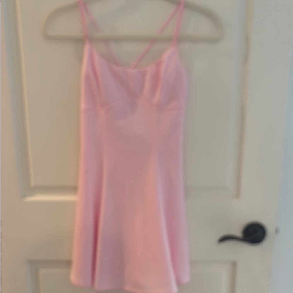 Lucy in the Sky Pink Chemise Satin Sleepwear